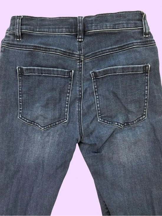 Cabi Dark Blue Straight-Leg Jeans with Button Fly - Picture 4 of 5